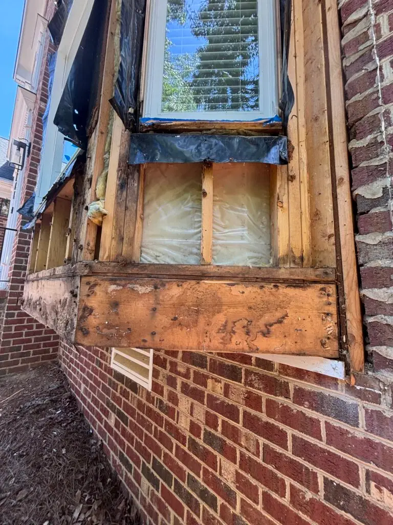 Bay Window Replacement and Installation in Raleigh — drywall and painting