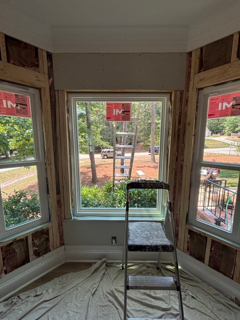 Bay Window Replacement and Installation in Raleigh — new window install