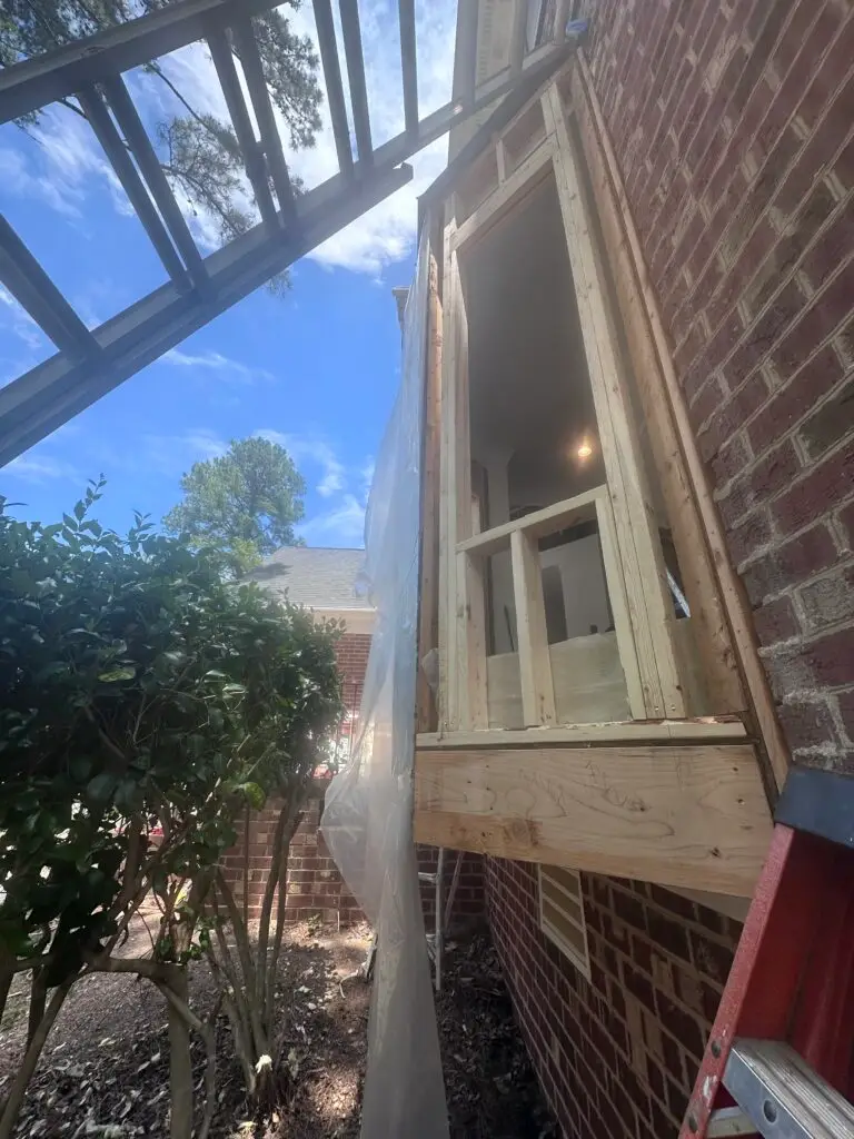 Bay Window Replacement and Installation in Raleigh — exterior paneling installation